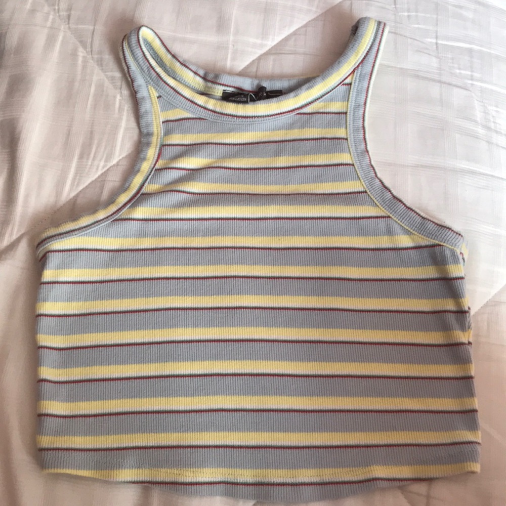 Stripped Tank Crop Top